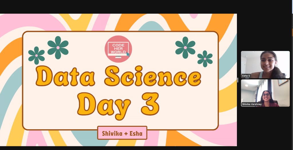 Data Science Day 3 presentation led by Shivika and Esha